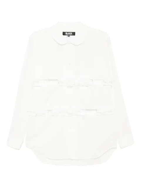 Black Comme Des Garçons ruffle peter pan-collar shirt