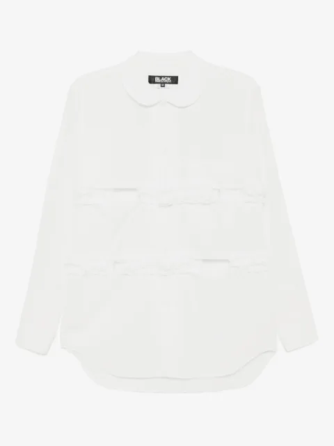Black Comme Des Garçons ruffle peter pan-collar shirt