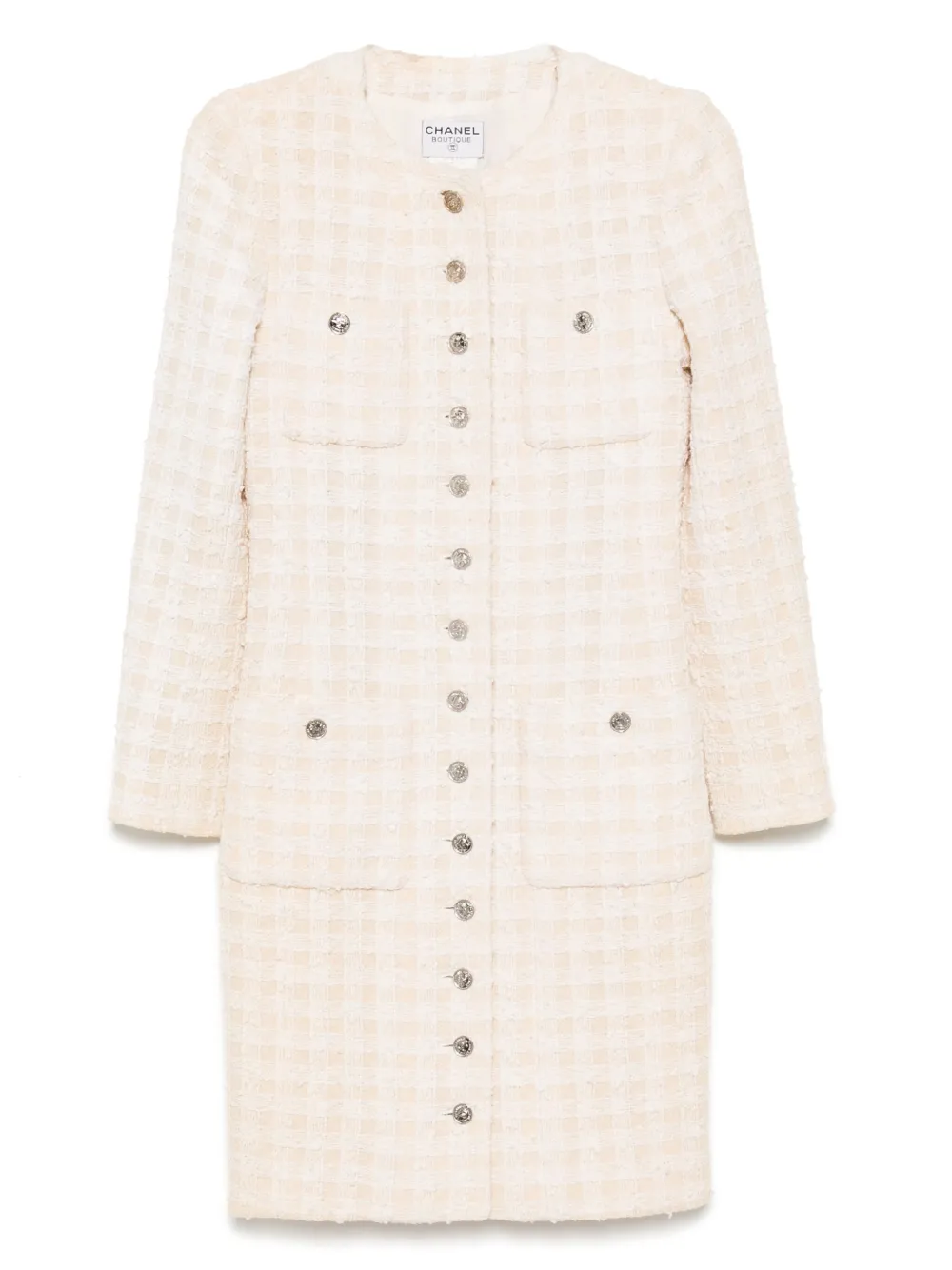 CHANEL Pre-Owned abrigo con botones 1996 | neutro | Image 1