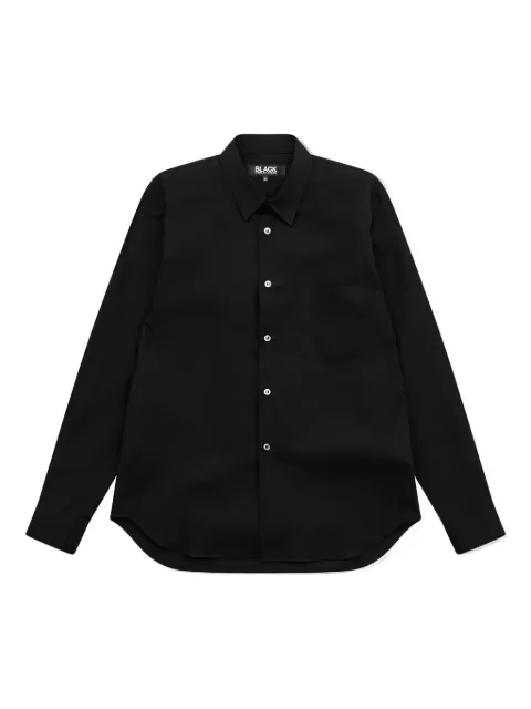 Black Comme Des Garçons camisa Pocket con botones