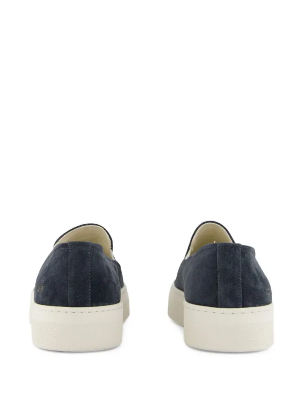 Common Projects Navy Suede Slip-On Sneakers with White Sole, EU size 44 Common Projects slip-on Platform Sneakers | Blue | FARFETCH main image 3