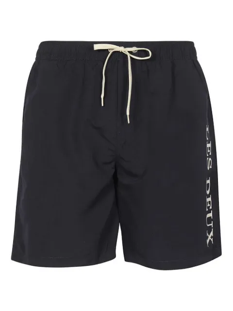 Les Deux shorts de playa con logo estampado