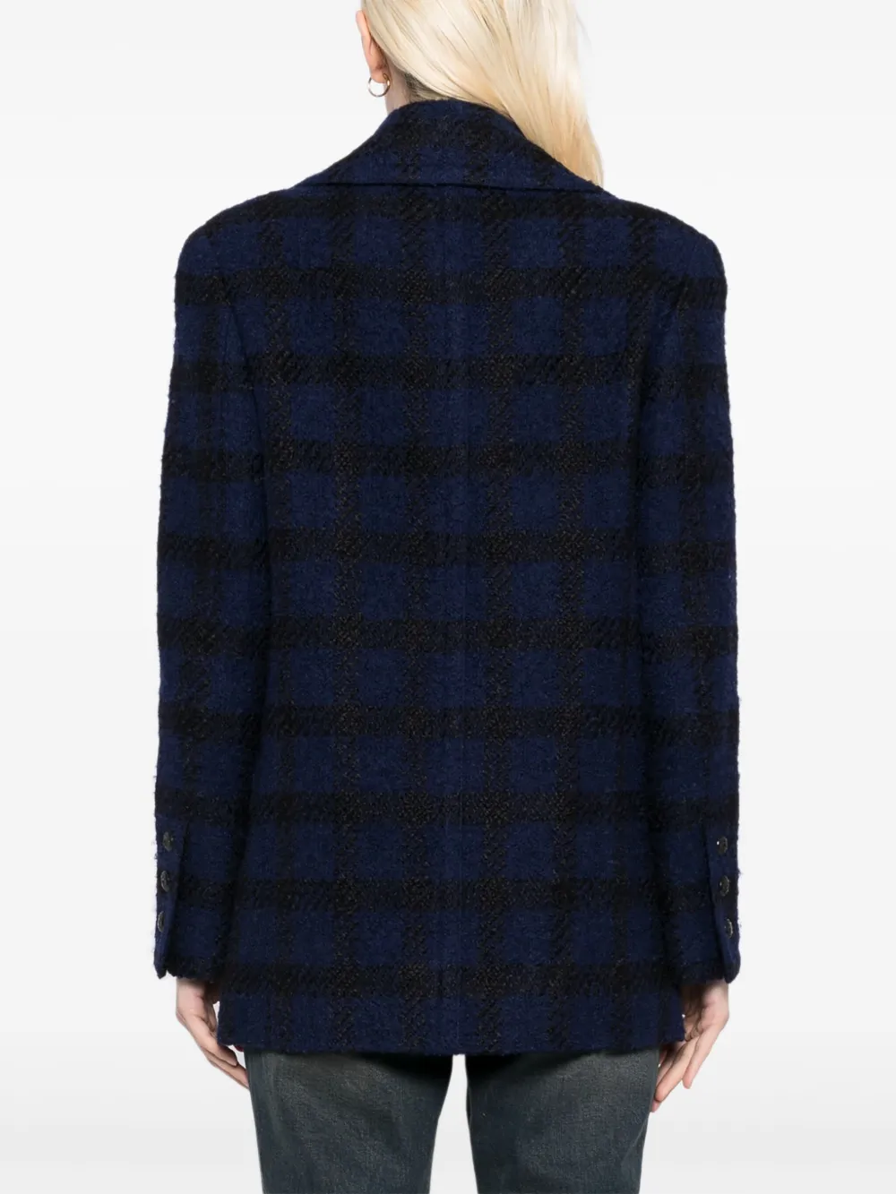 Pre-owned Chanel 1996 Double-breasted Jacket In Blue