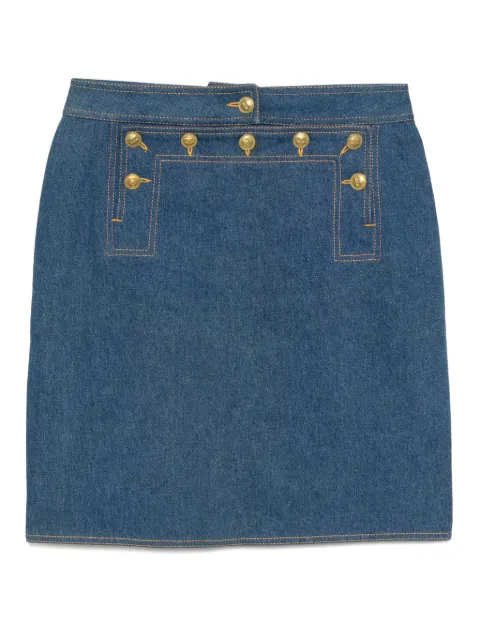 CHANEL Pre-Owned 1990-2000s denim skirt