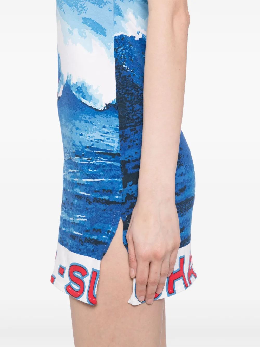 CHANEL Pre-Owned 2002 surf-line Camisole Dress | Blue | FARFETCH AU