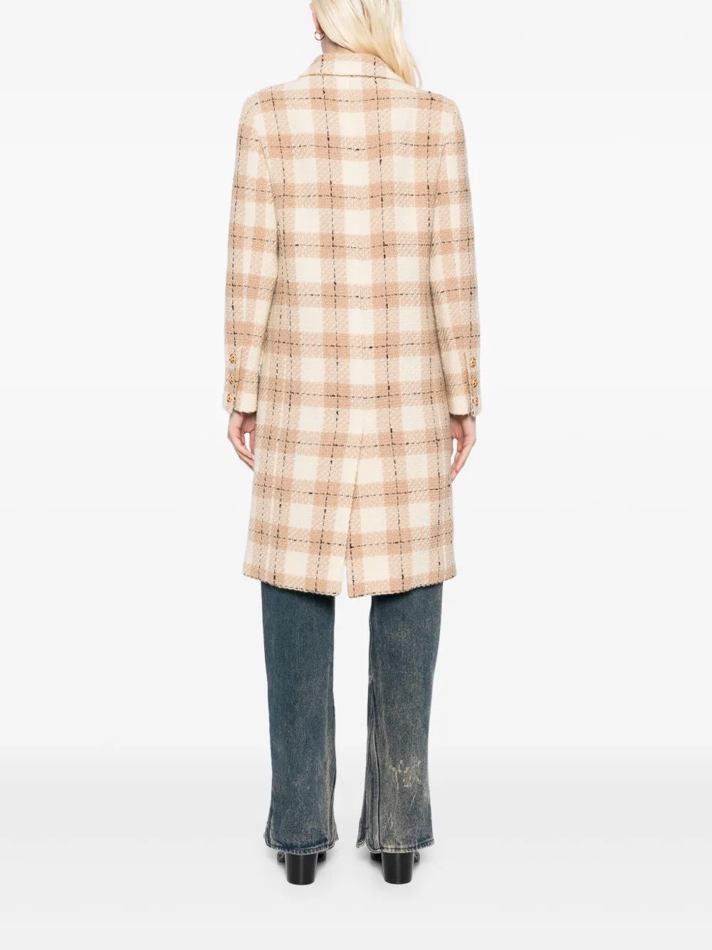 Pre-owned Chanel 1996 Single-breasted Coat In Neutrals