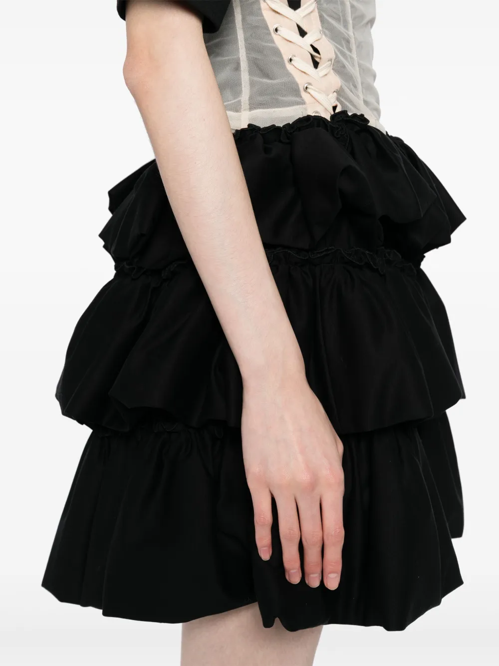 NOIR KEI NINOMIYA RUFFLE SKIRT