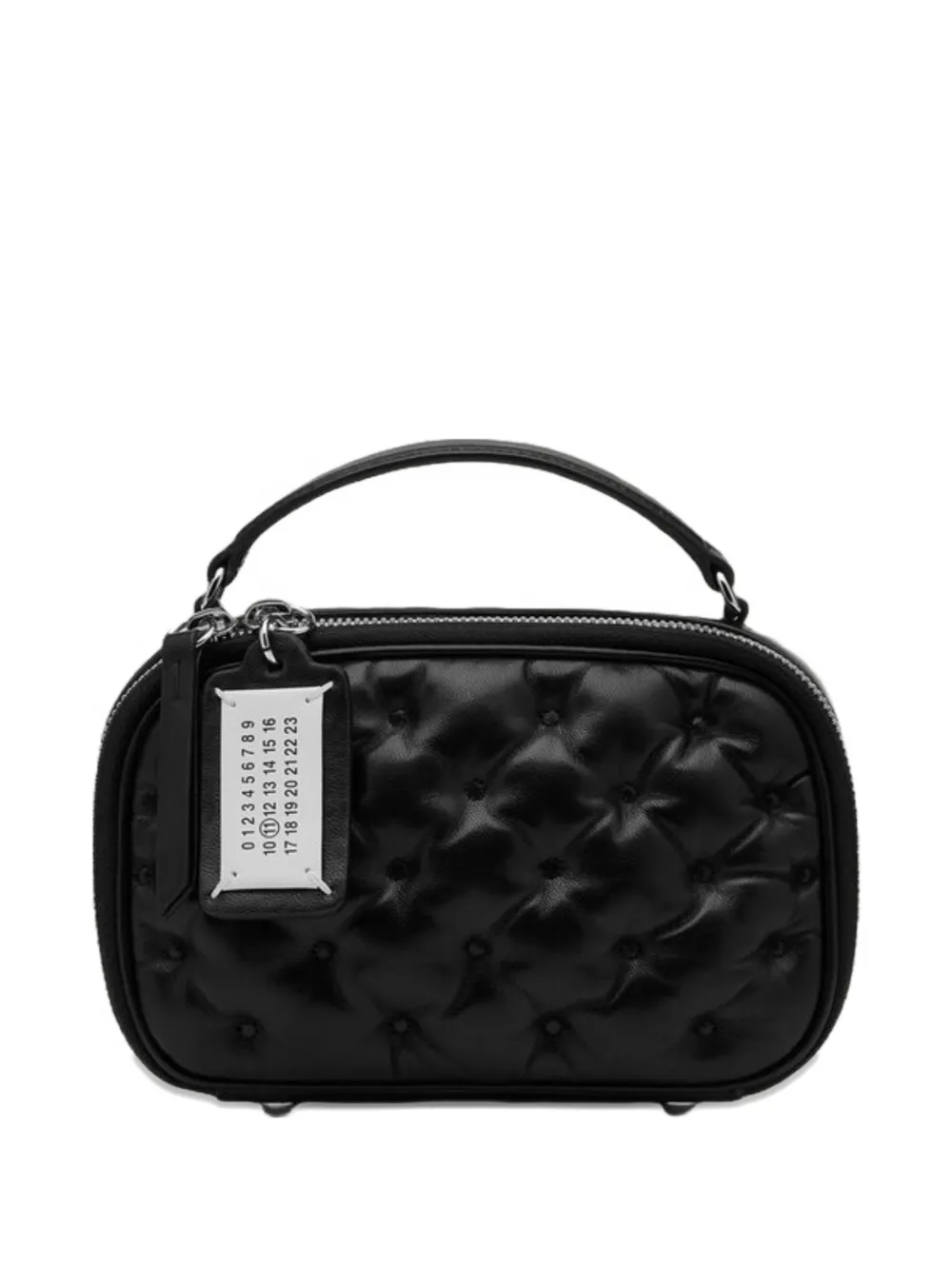 Maison Margiela Mini Glam Slam Quilted Camera Belt Bag In Black