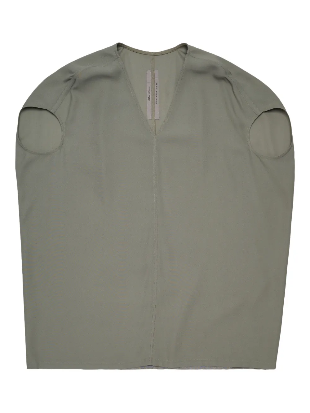 Rick Owens V-neck Blouse In Green