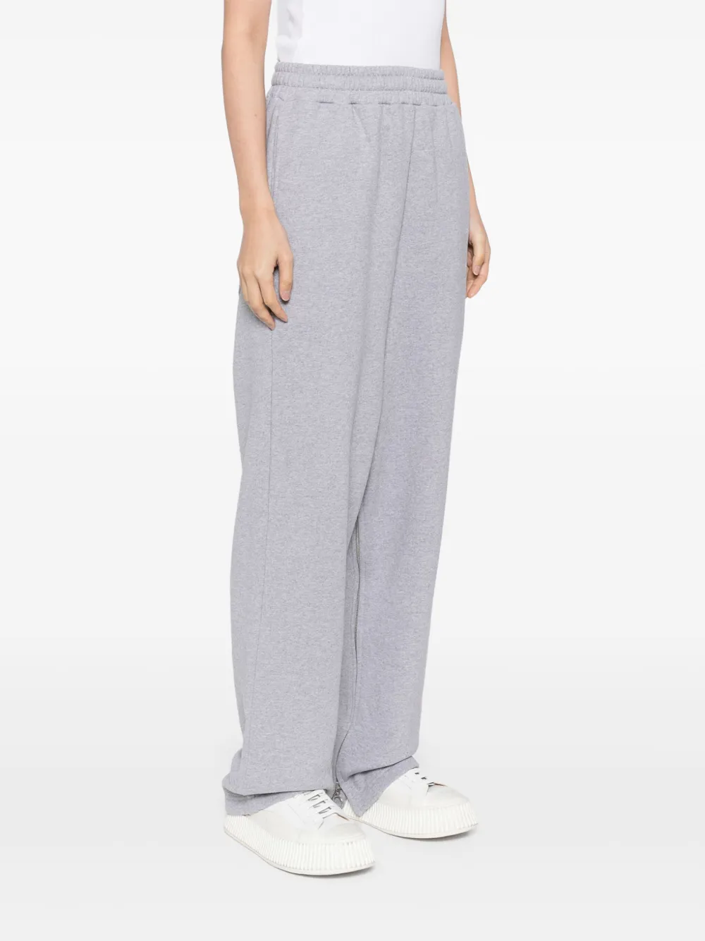  Setchu Pantalones Con Logo Bordado - Gris 