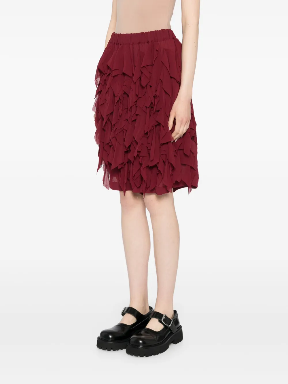 Comme Des Garçons Comme Des Garçons Chiffon shorts Rood