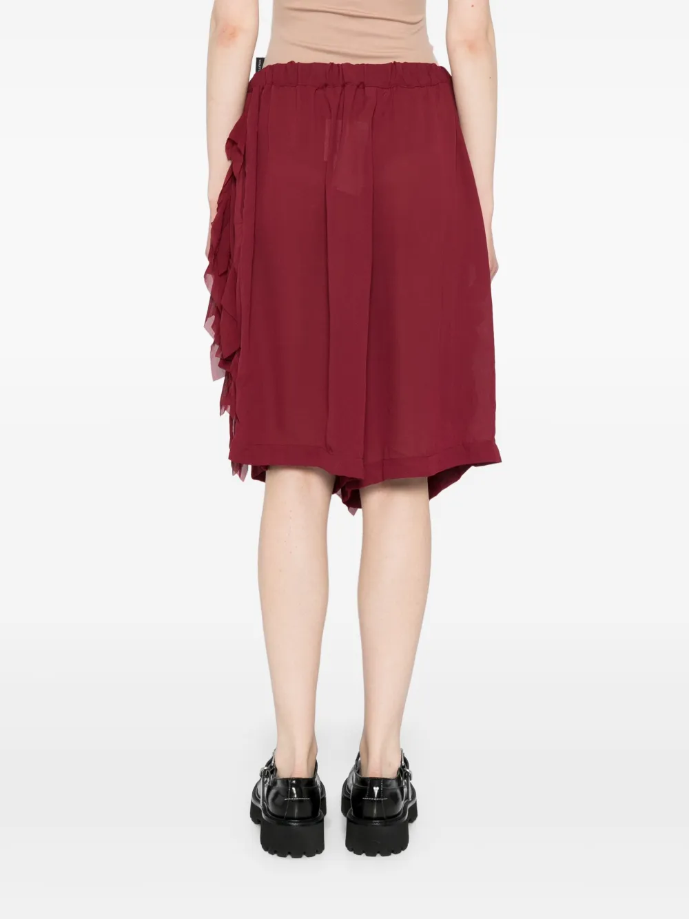 Comme Des Garçons Comme Des Garçons Chiffon shorts Rood
