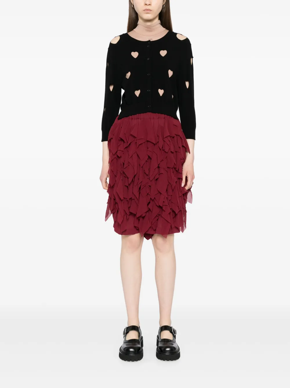 Comme Des Garçons Comme Des Garçons Chiffon shorts Rood