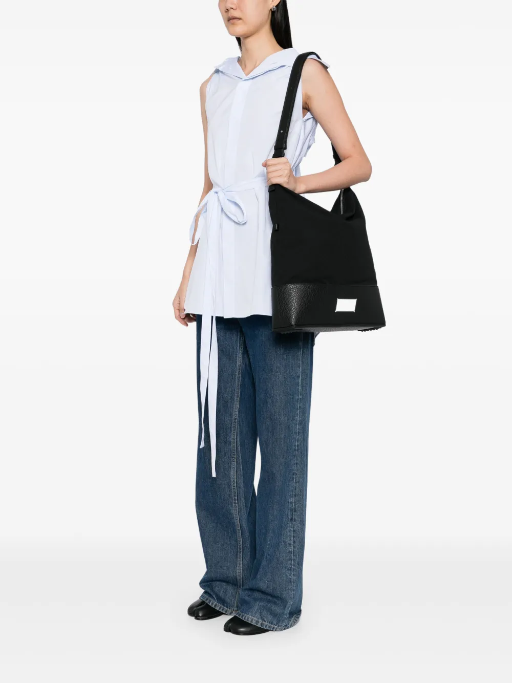 Maison Margiela Canvas schoudertas - Zwart