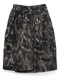 Comme Des Garçons Comme Des Garçons graphic-print skirt - Black