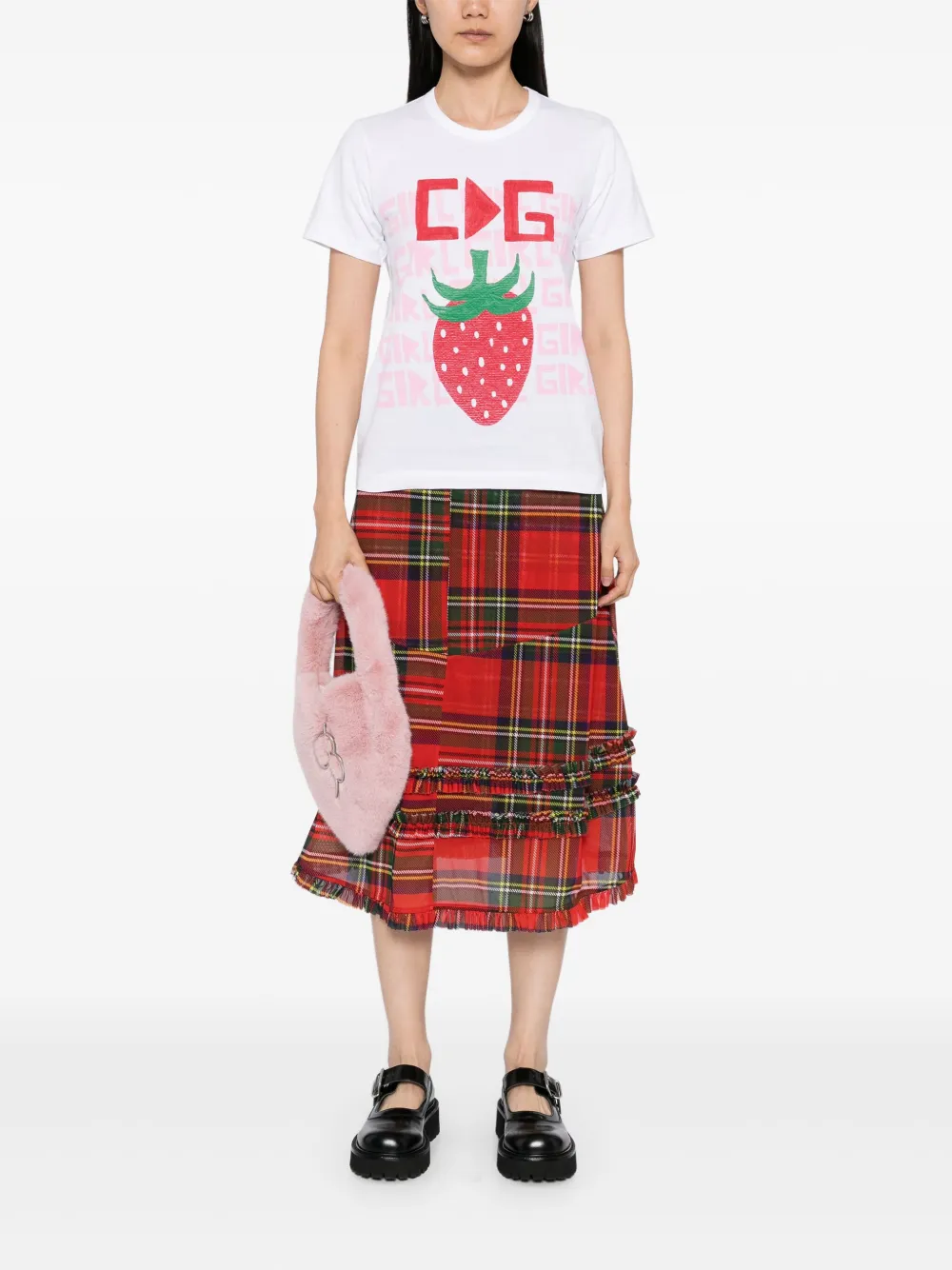 Comme Des Garçons Girl x Brett Westfall katoenen T-shirt Wit