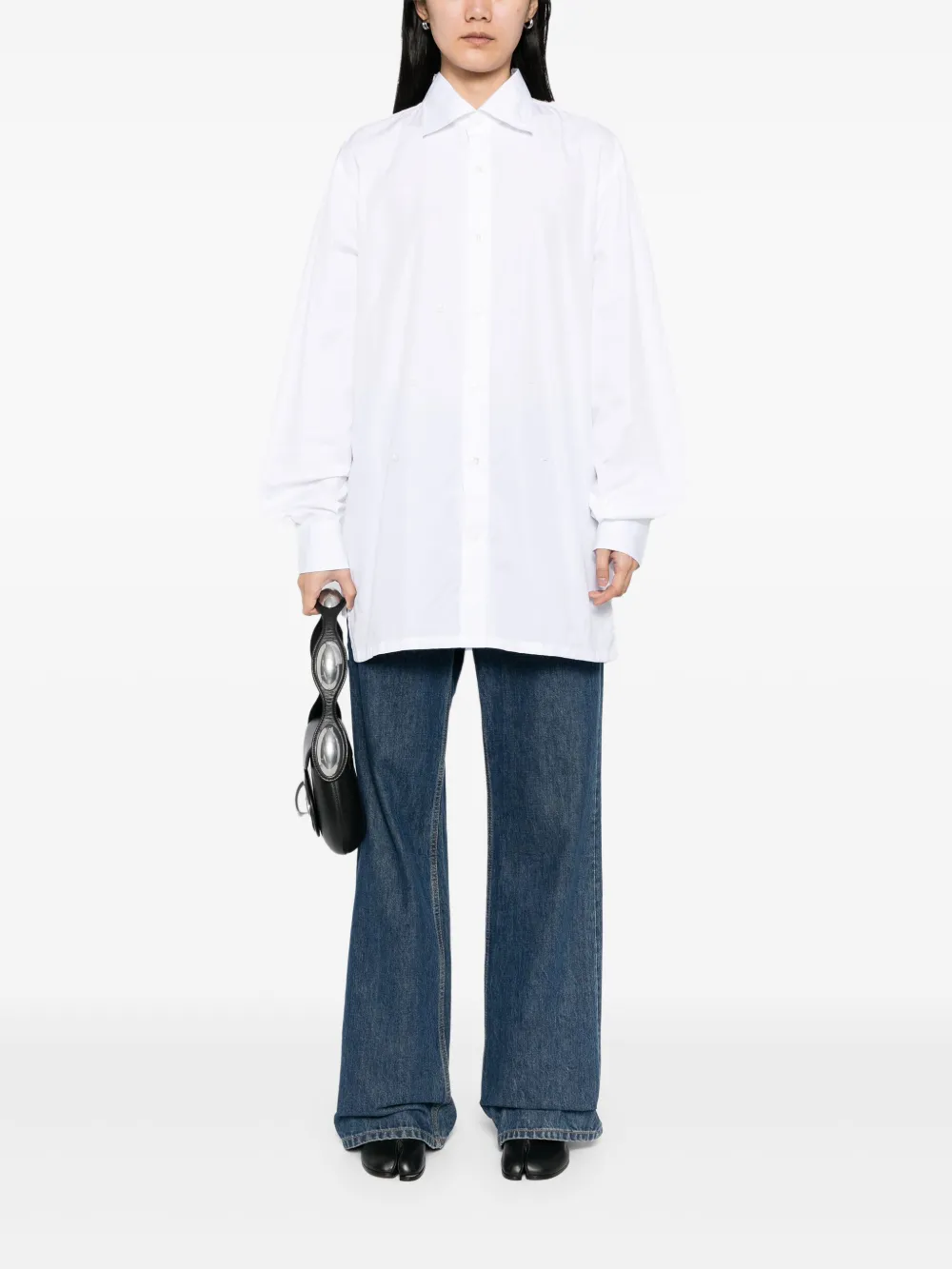 Setchu Hook and Eye blouse - Wit