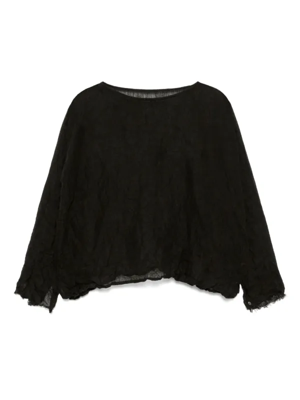 daniela gregis リネン　ブラウス Daniela Gregis リネン ブラウス | ブラック | FARFETCH JP