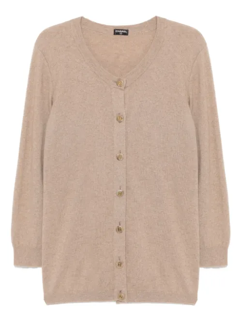 Cardigan à col v (années 1990-2000) - CHANEL Pre-Owned - Modalova