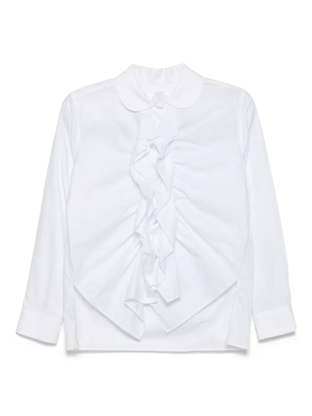Comme des Garçons TAO Blouse met ruches Wit