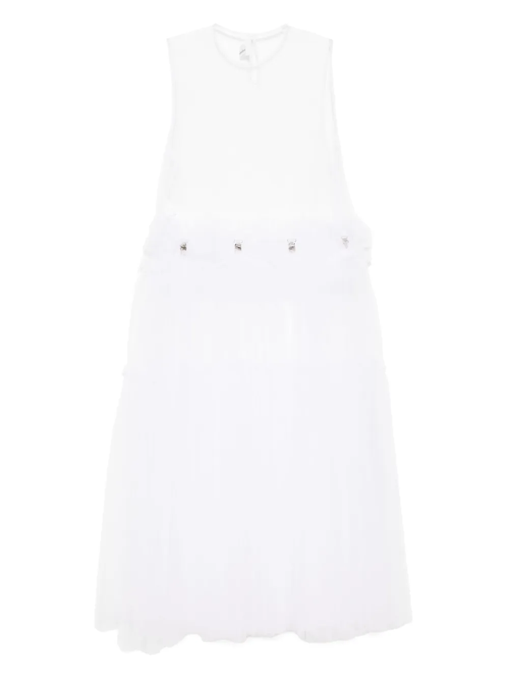 Noir Kei Ninomiya Jurk met afneembare rok - Wit