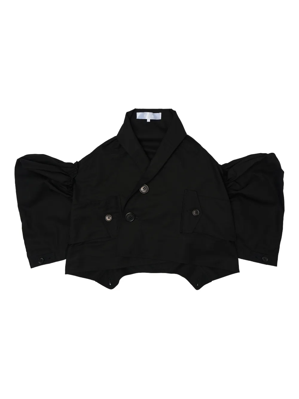 Comme Des Garçons Tao Puffed Sleeve Cropped Jacket In Multi