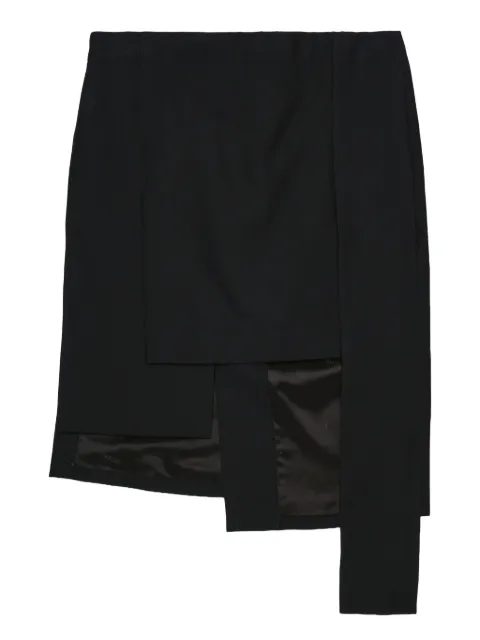 Setchu asymmetric panel mini skirt