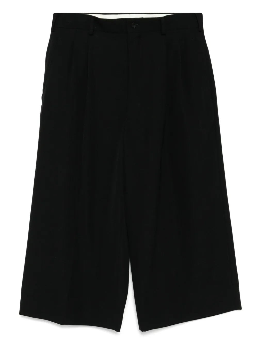 Shop Comme Des Garcons Girl Wool Trousers In Black