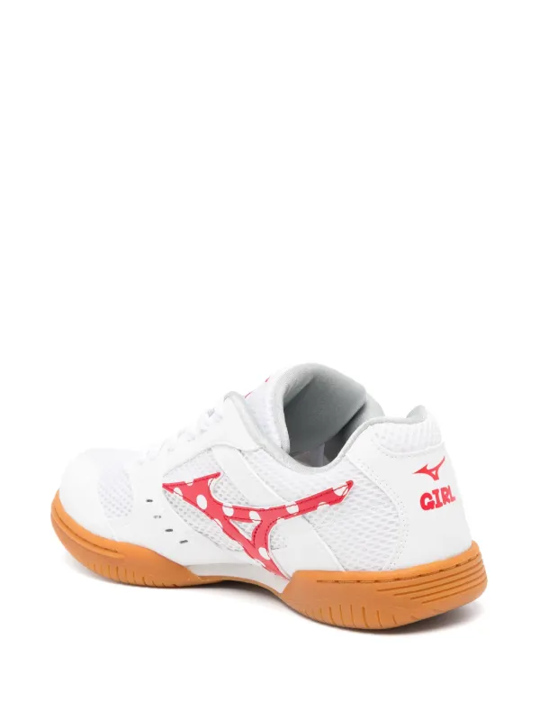Comme Des Garçons Girl x Mizuno polka-dot Trainers | White | FARFETCH