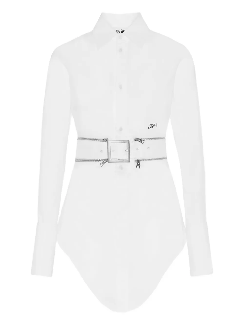 Jean Paul Gaultier belted shirt Wit