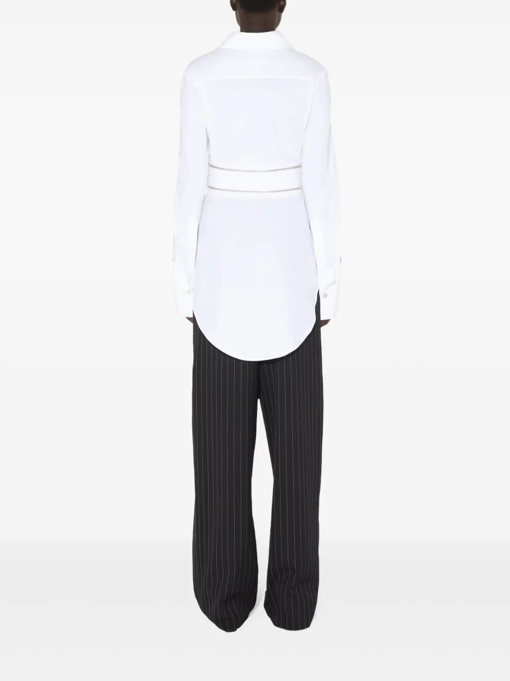 Jean Paul Gaultier belted shirt Wit