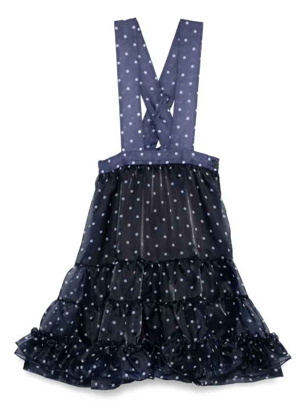 Comme Des Garçons Girl polka-dot Dress Blue FARFETCH