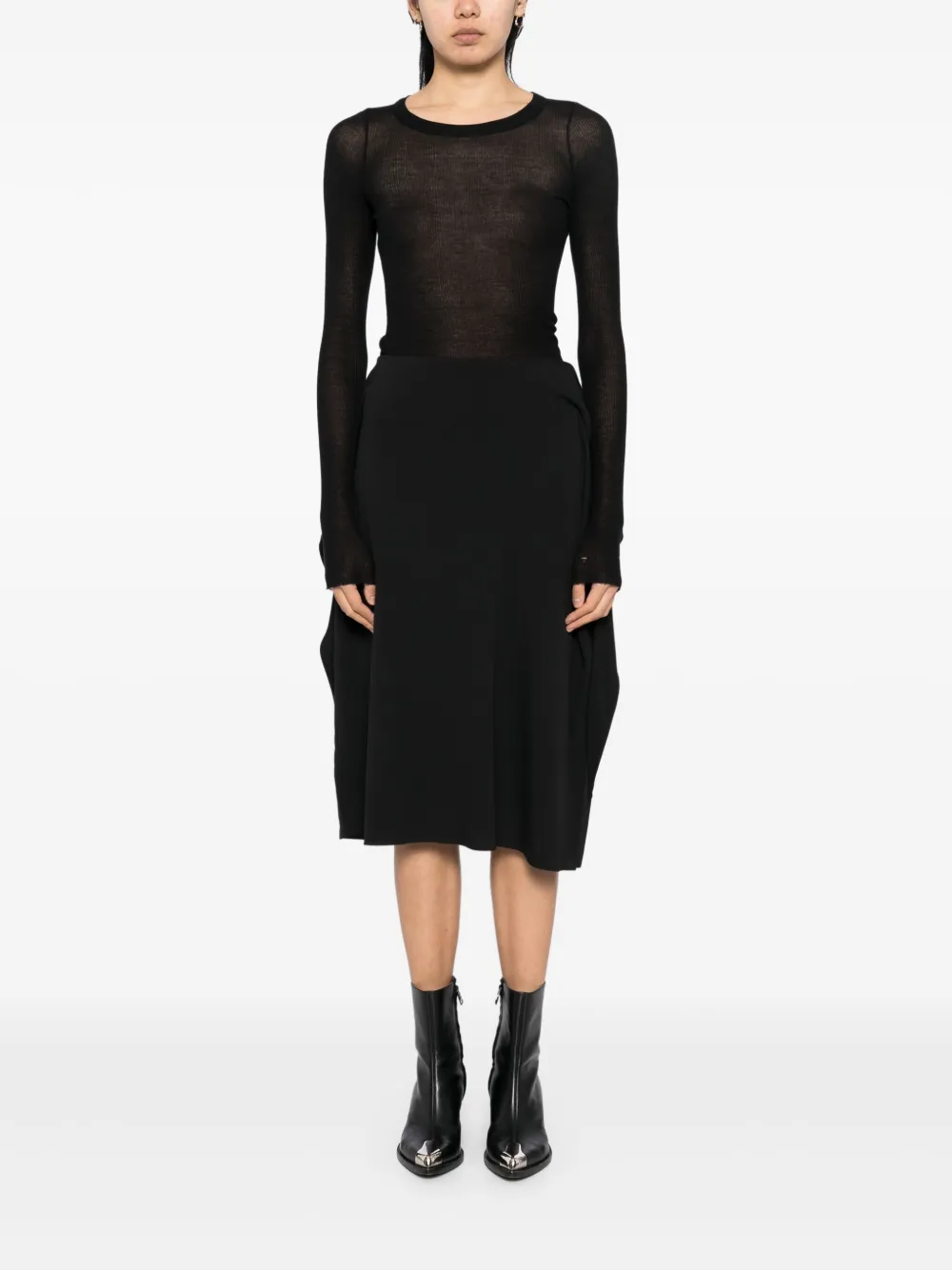Rick Owens Strutter rok - Zwart
