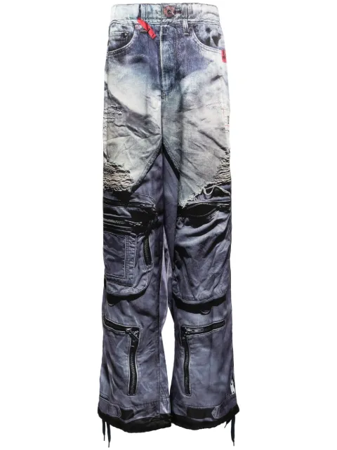 Maison MIHARA YASUHIRO x T.A.T.A Trompe-l'oeil Archive printed trousers