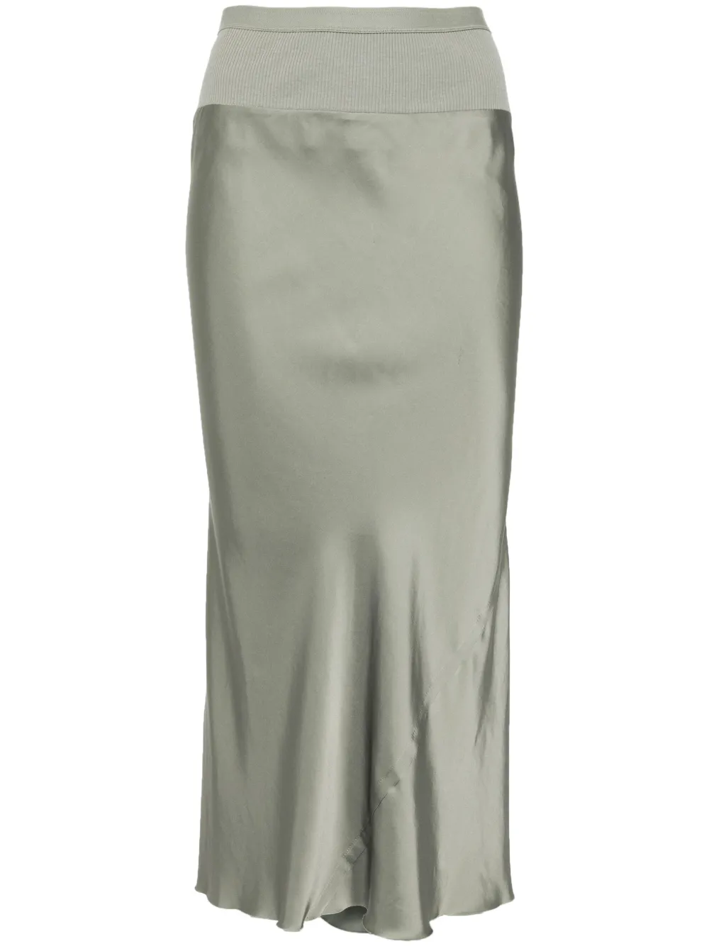 Rick Owens A-line bias skirt | Green | Image 1