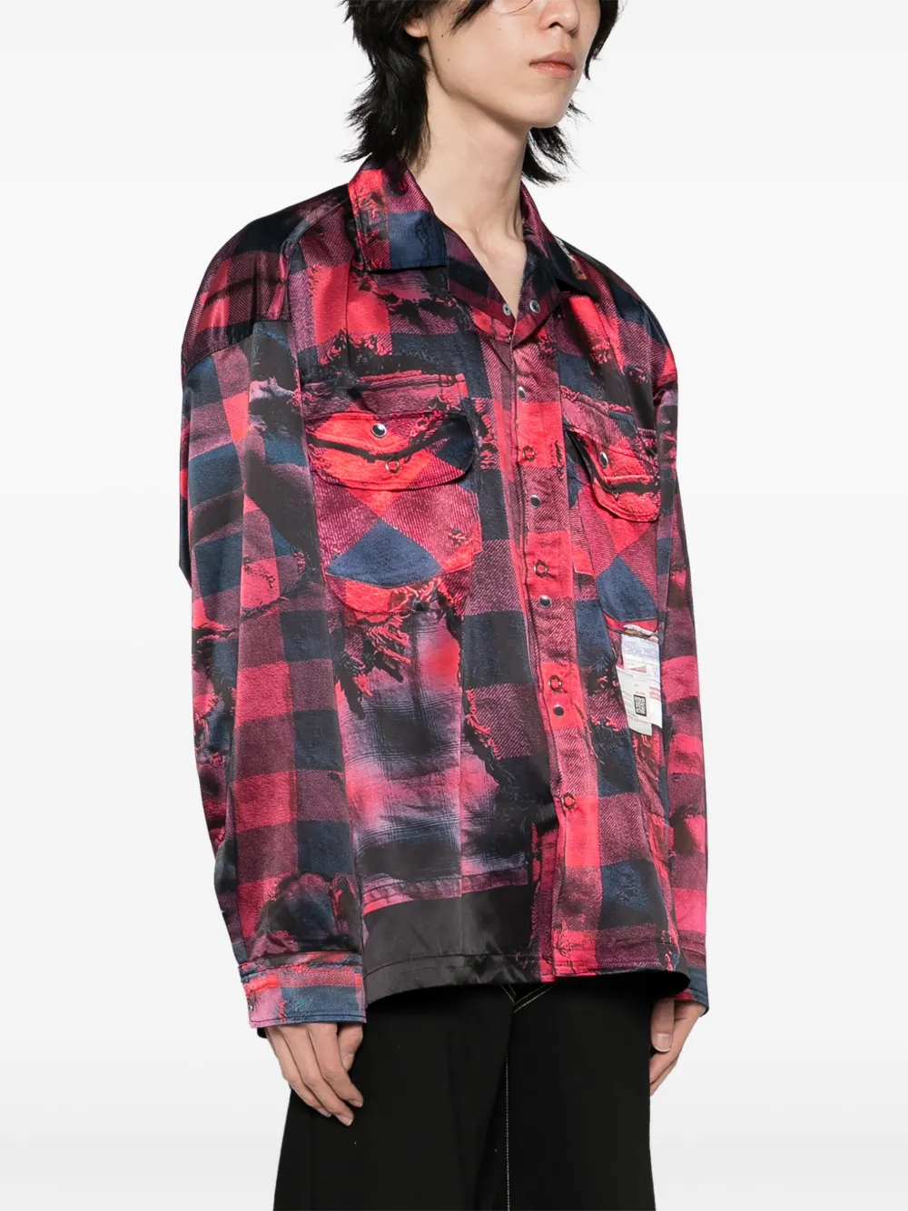 Maison MIHARA YASUHIRO Overhemd met lange mouwen Rood
