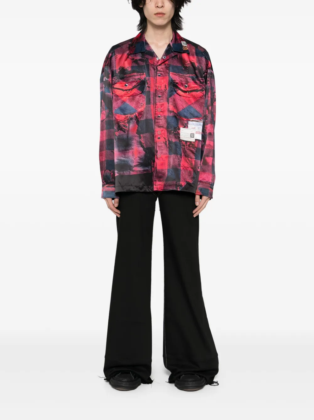 Maison MIHARA YASUHIRO long-sleeved shirt - Rood