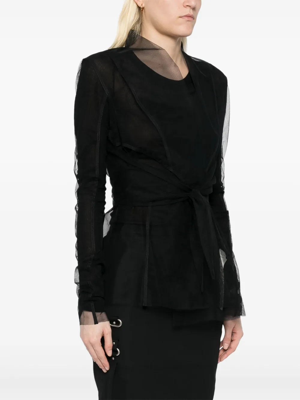 Rick Owens Strutter blazer Zwart
