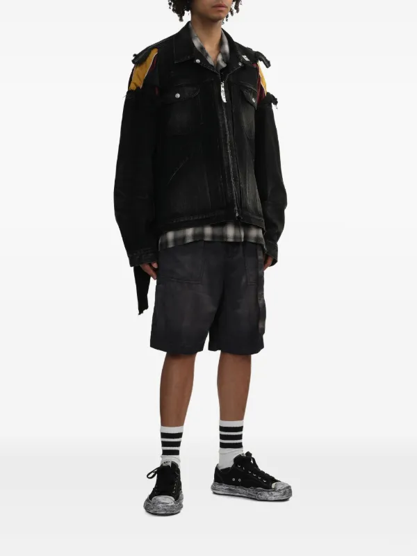 Maison MIHARA YASUHIRO Repair ショートパンツ | ブラック | FARFETCH JP
