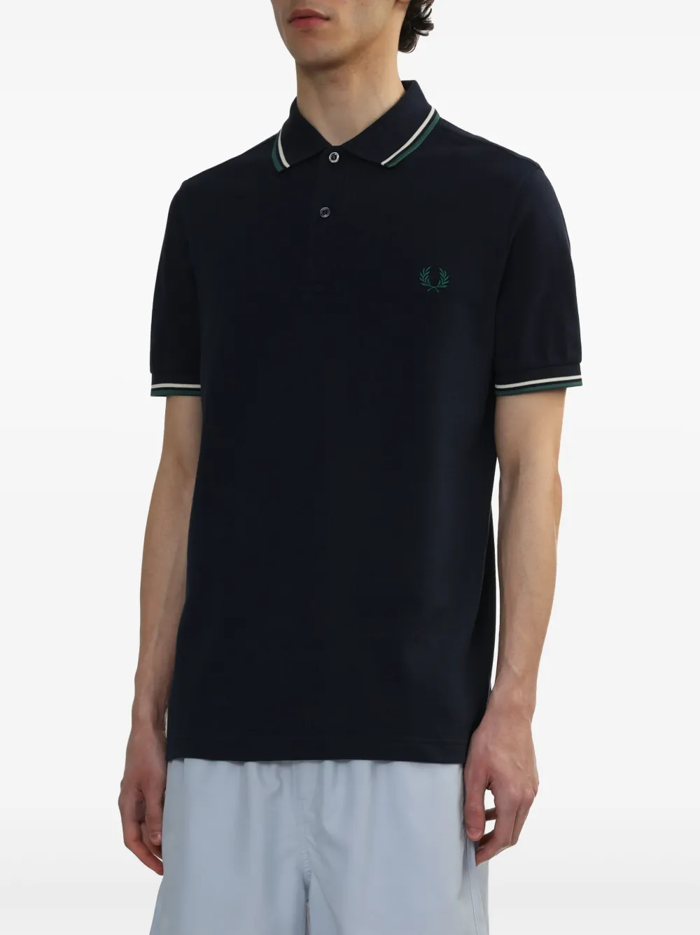 Fred Perry The Twin Tipped poloshirt Blauw
