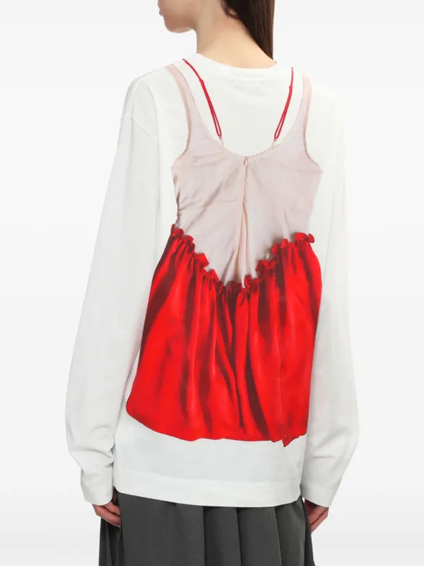 関税込 国内発送 [Simone Rocha] ネグリジェ プリント Tシャツ Simone Rocha Neiglegee プリント Tシャツ | ホワイト | FARFETCH JP