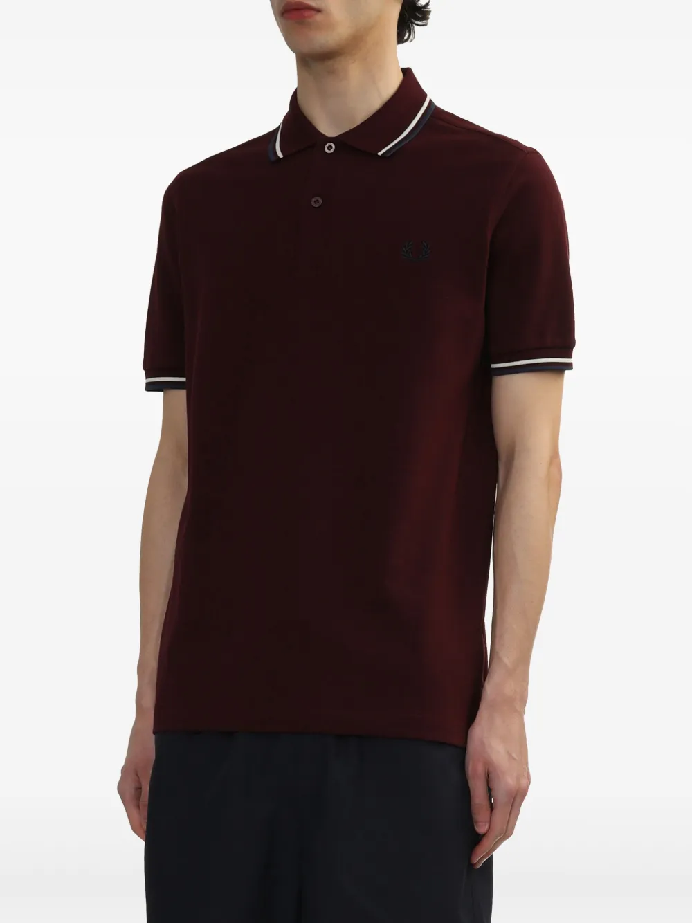 Fred Perry The Twin Tipped poloshirt Rood