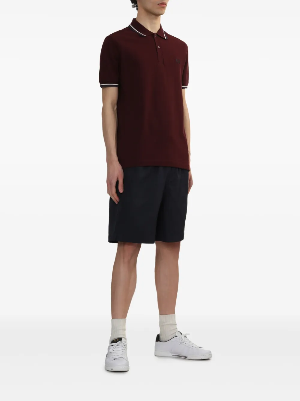 Fred Perry The Twin Tipped poloshirt - Rood