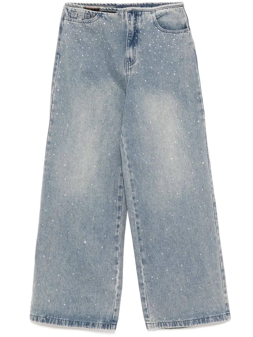 crystal embellishment jeans