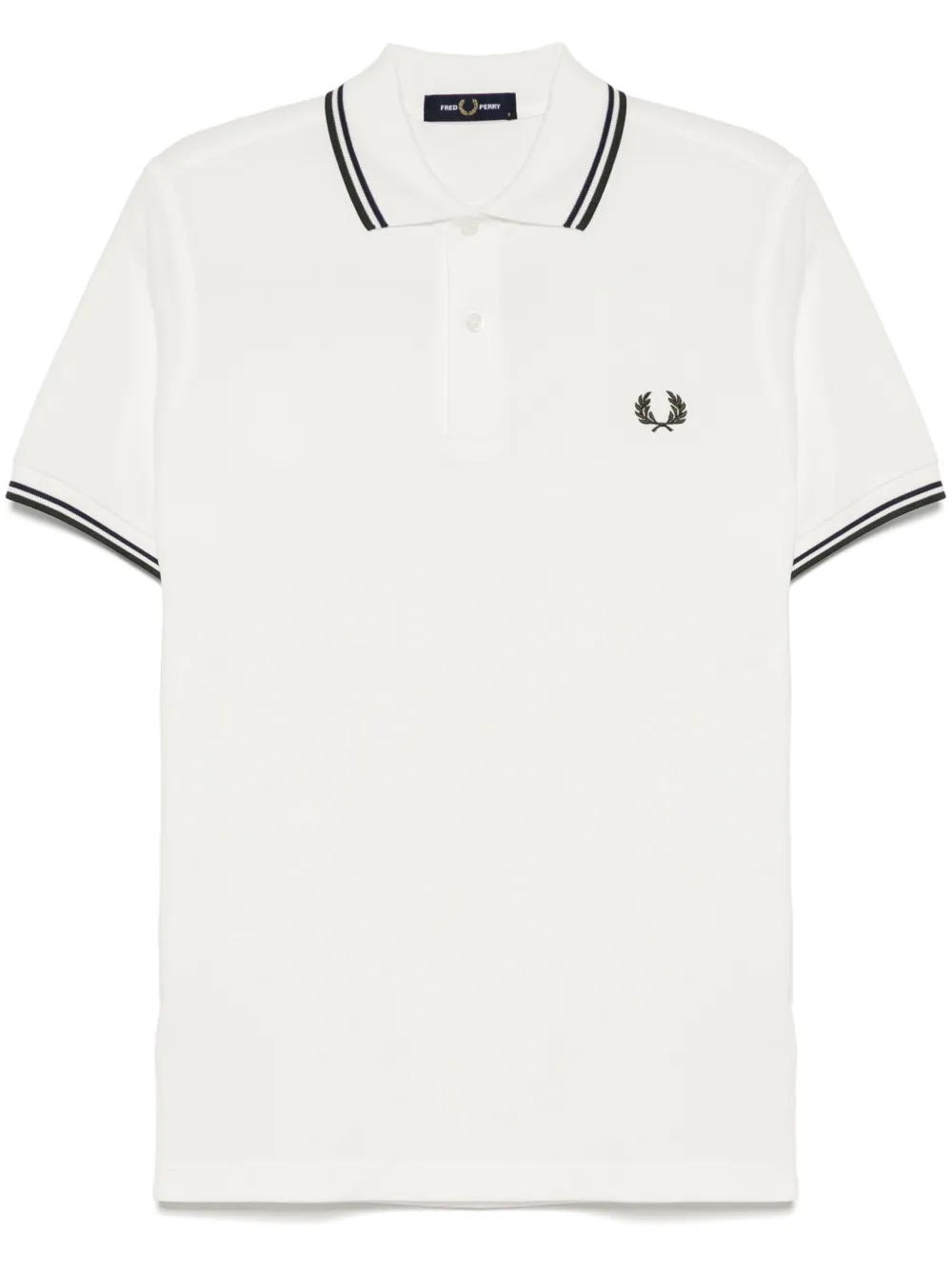 Fred Perry twin tipped polo shirt | Neutrals | Image 1