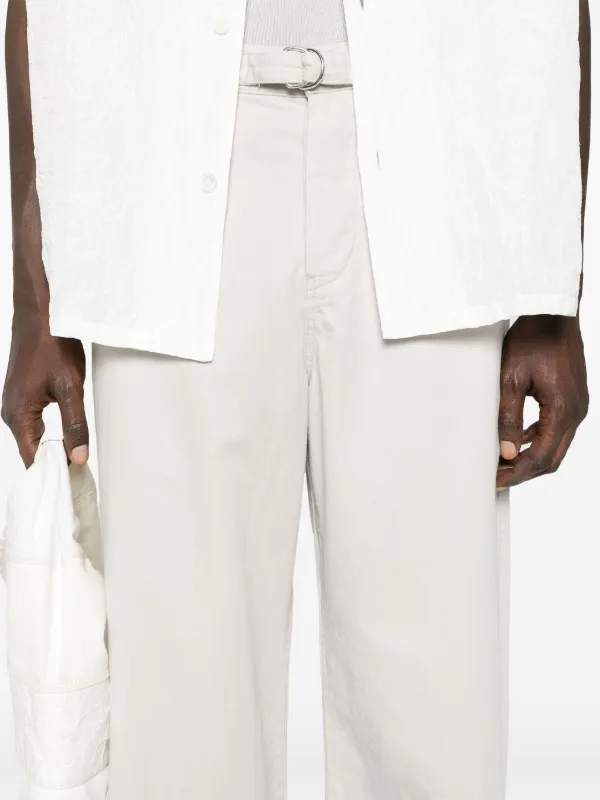 【関税&送料込】Our Legacy Regular White Cotton Trousers OUR LEGACY Stern Trousers | Neutrals | FARFETCH