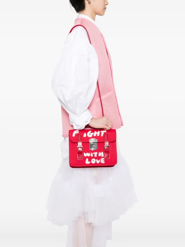 Comme Des Garçons Girl graphic-print Crossbody Bag | Red