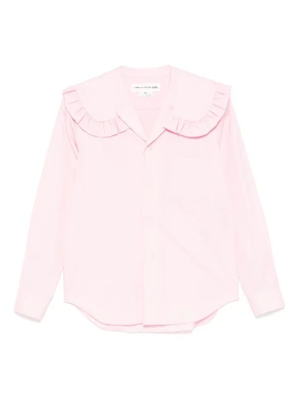 COMME des GARCONS  GIRL  シャツ COMME DES GARÇONS GIRL Gingham cotton-poplin shirt | NET-A-PORTER