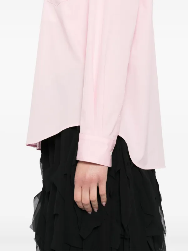 Comme Des Garçons Girl Frill wide-collared Shirt | Pink