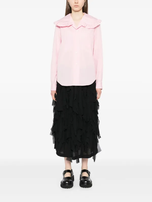 COMME des GARCONS  GIRL  シャツ COMME DES GARÇONS GIRL Gingham cotton-poplin shirt | NET-A-PORTER
